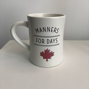 🚫SOLD🚫Canada “Manners for Days” Indigo Mug